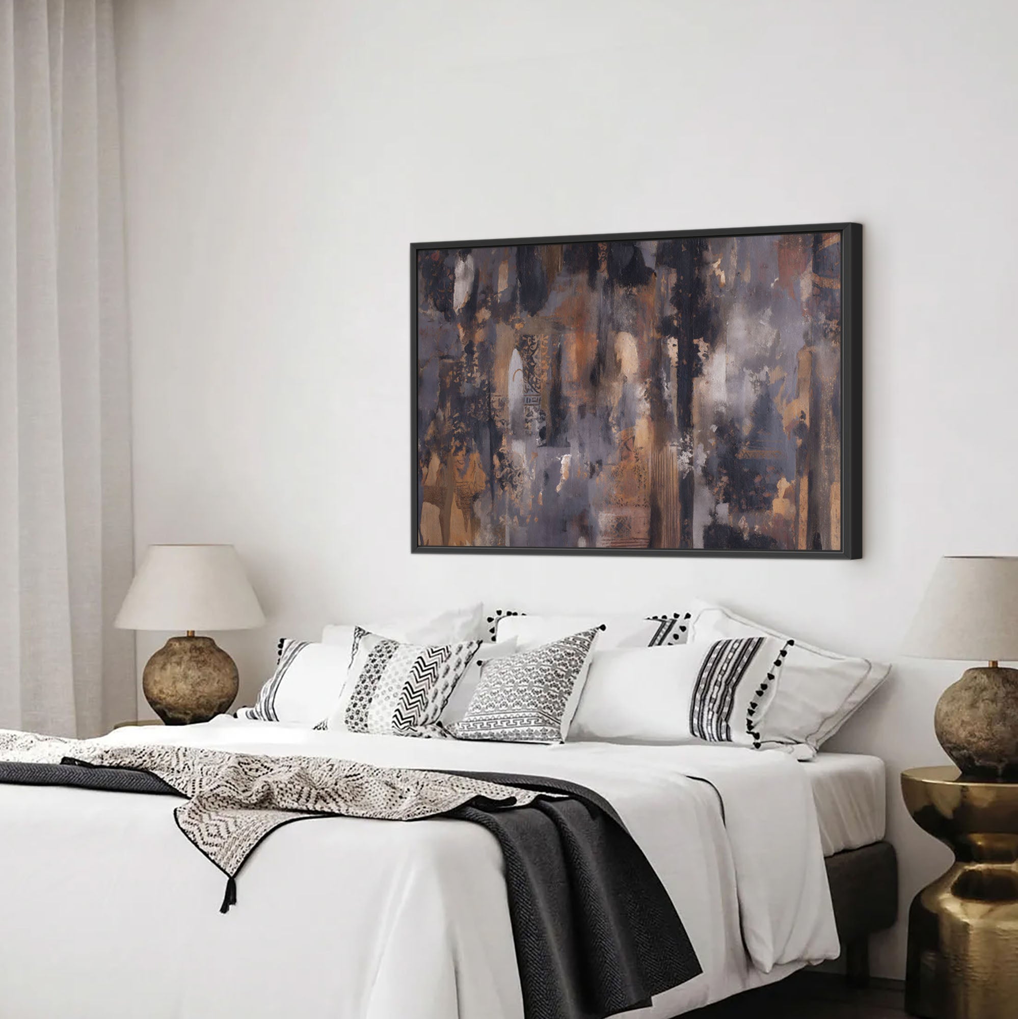 Earthy Abstract Canvas Wall Art - POPvault
