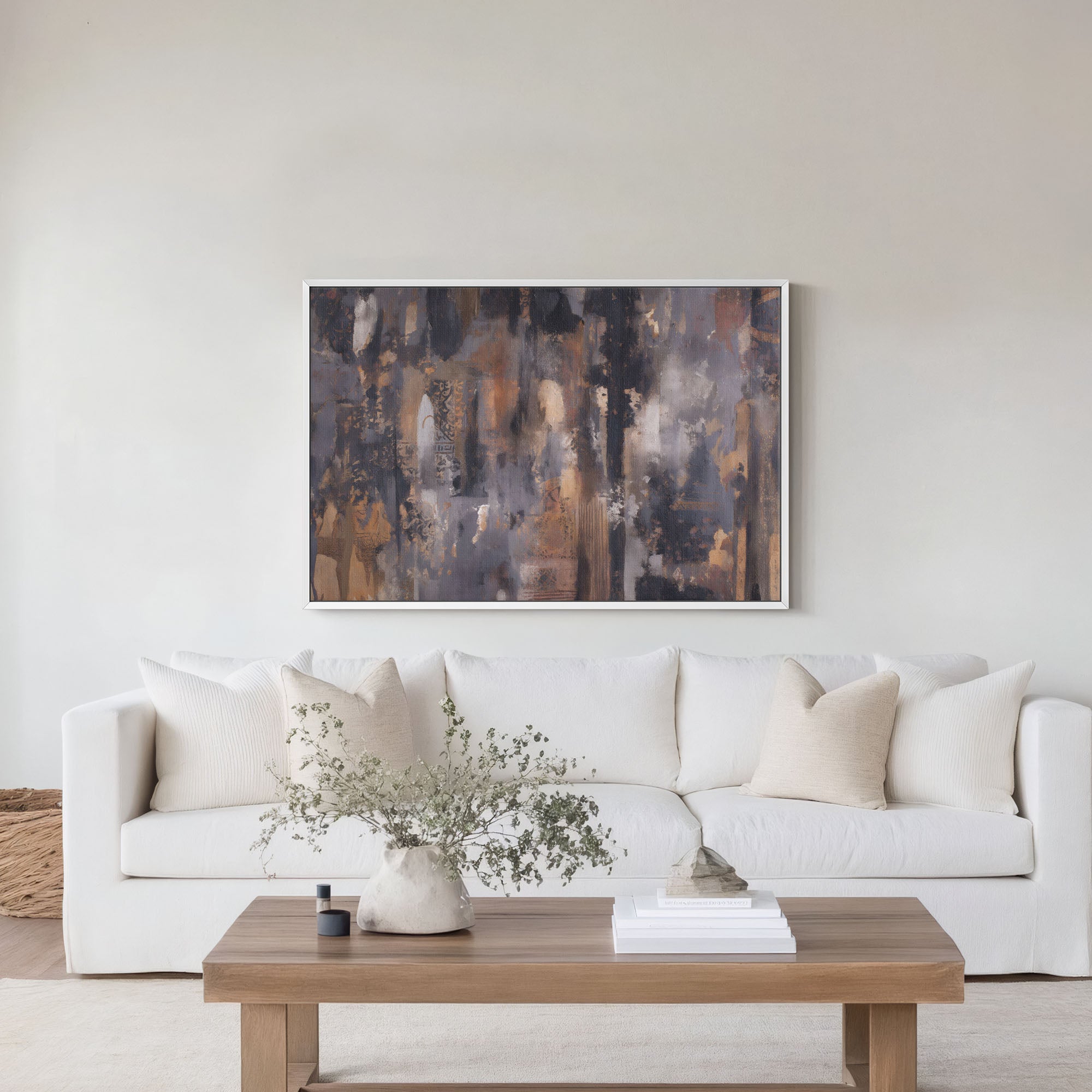 Earthy Abstract Canvas Wall Art - POPvault