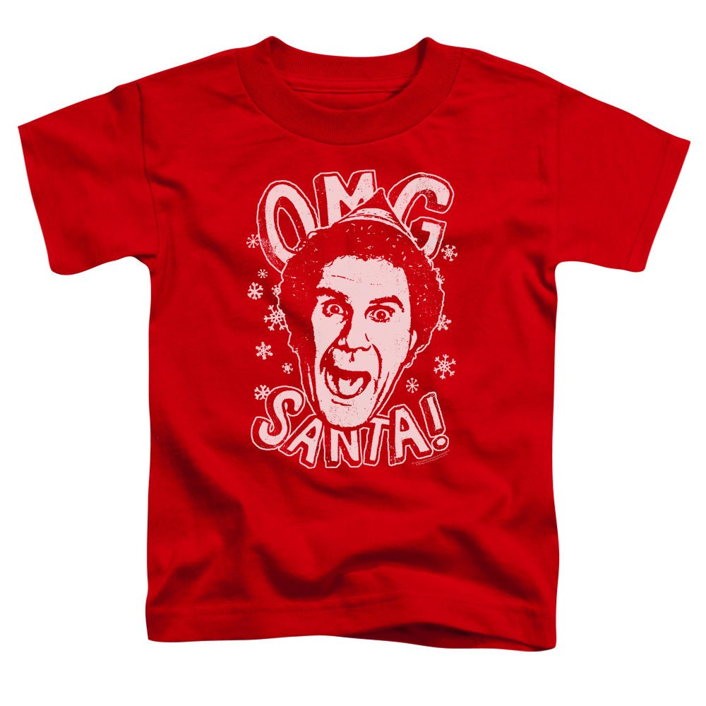 Elf OMG Santa Toddler Kids Youth T Shirt Red Officially Licensed - POPvault
