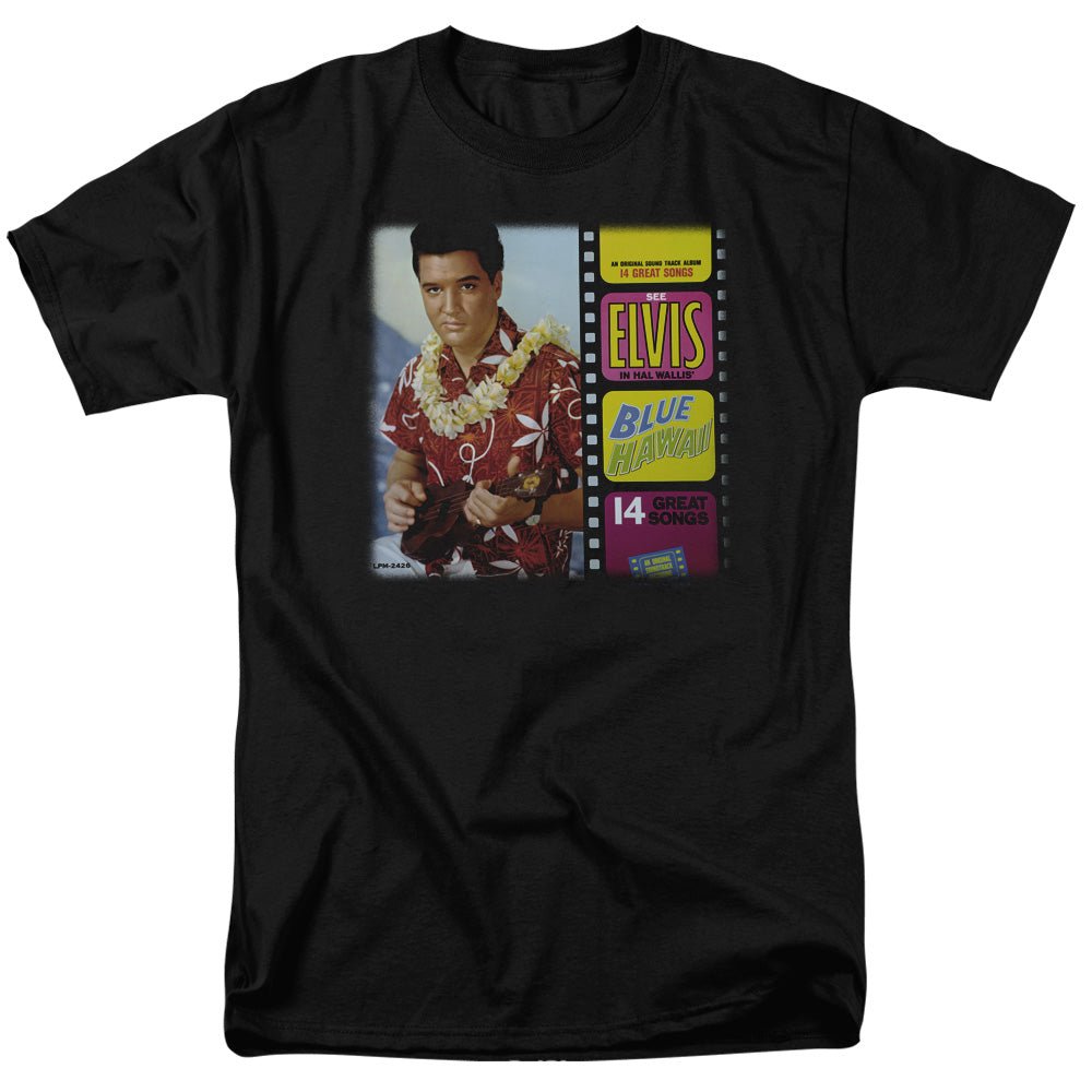 Elvis Presley Blue Hawaii Album Mens T Shirt Black Officially Licensed - POPvault