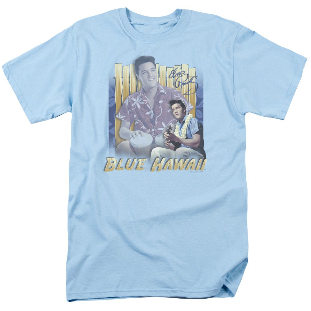 Elvis Presley Blue Hawaii Mens T Shirt Carolina Blue Officially Licensed - POPvault