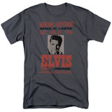 Elvis Presley Buffalo 1956 Mens T Shirt Charcoal Officially Licensed - POPvault