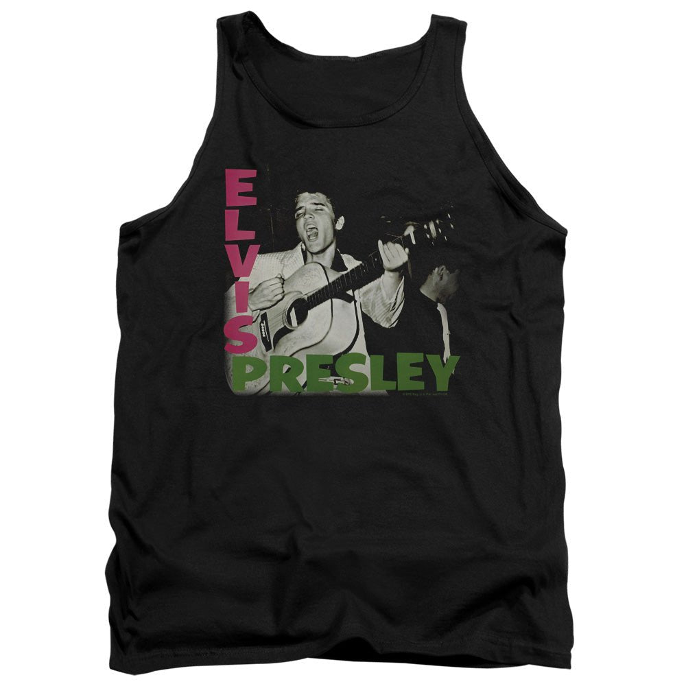 Elvis Presley Elvis Presley Album Mens Tank Top Shirt Black Officially Licensed - POPvault