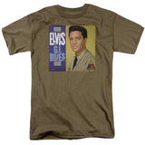Elvis Presley G I Blues Album Mens T Shirt Safari Green Officially Licensed - POPvault
