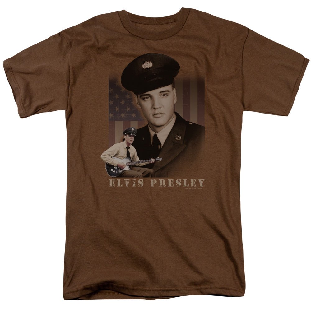 Elvis Presley Gi Elvis Mens T Shirt Coffee - POPvault