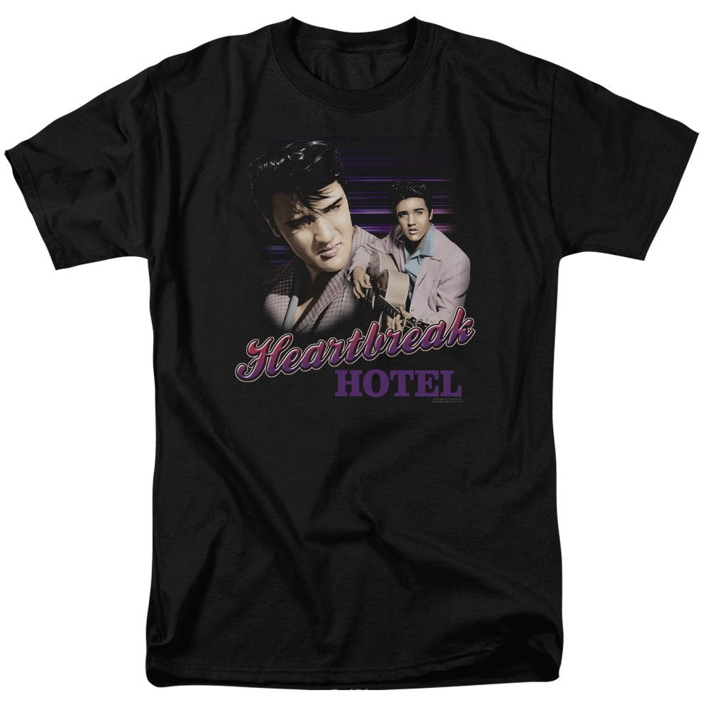 Elvis Presley Heartbreak Hotel Mens T Shirt Black Officially Licensed - POPvault