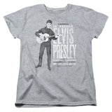 Elvis Presley in Person Womens T Shirt Athletic Heather Officially Licensed - POPvault