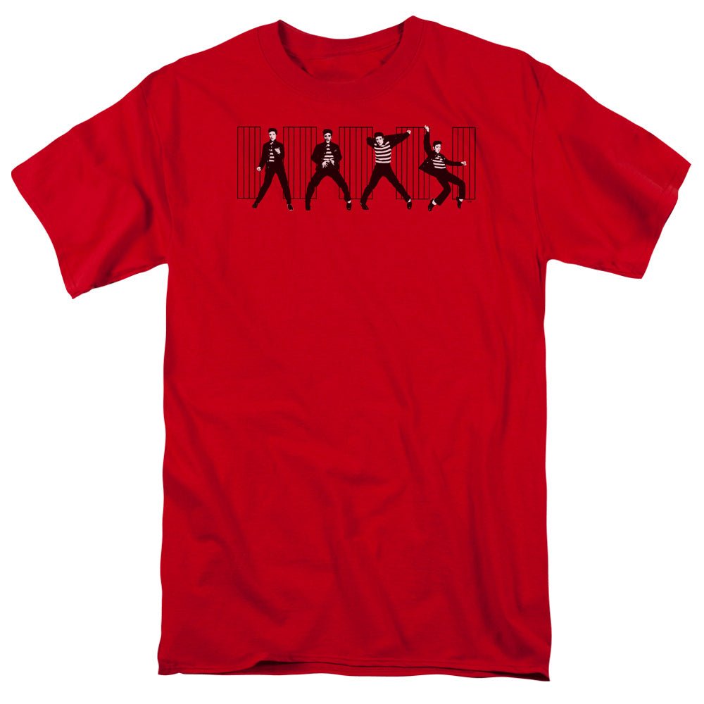 Elvis Presley Jailhouse Rock Mens T Shirt Red - POPvault