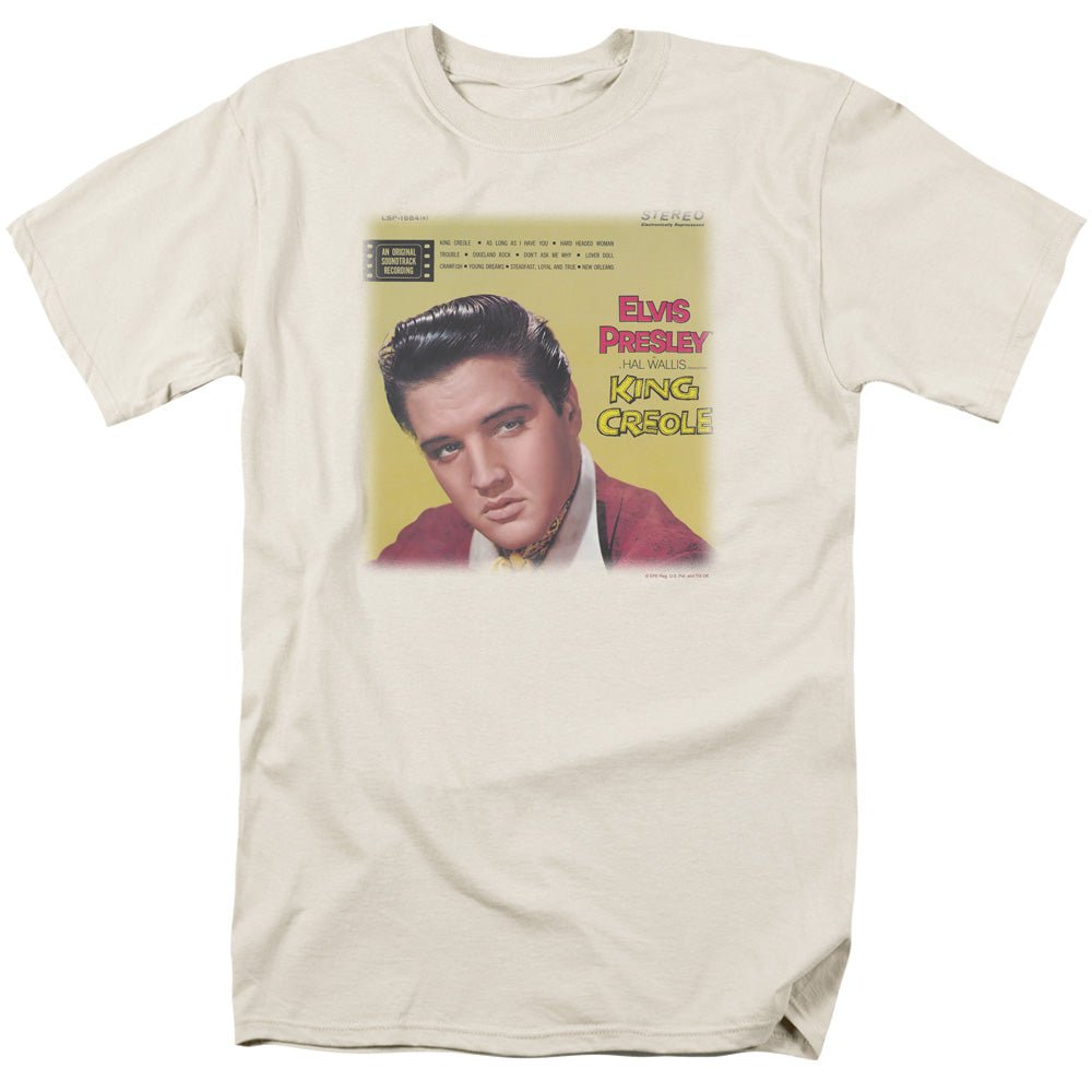 Elvis Presley King Creole Soundtrack Mens T Shirt Cream Officially Licensed - POPvault