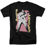Elvis Presley Pink Rock Mens T Shirt Black Officially Licensed - POPvault