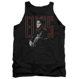 Elvis Presley Red Guitarman Mens Tank Top Shirt Black Officially Licensed - POPvault