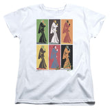 Elvis Presley Retro Boxes Womens T Shirt White Officially Licensed - POPvault
