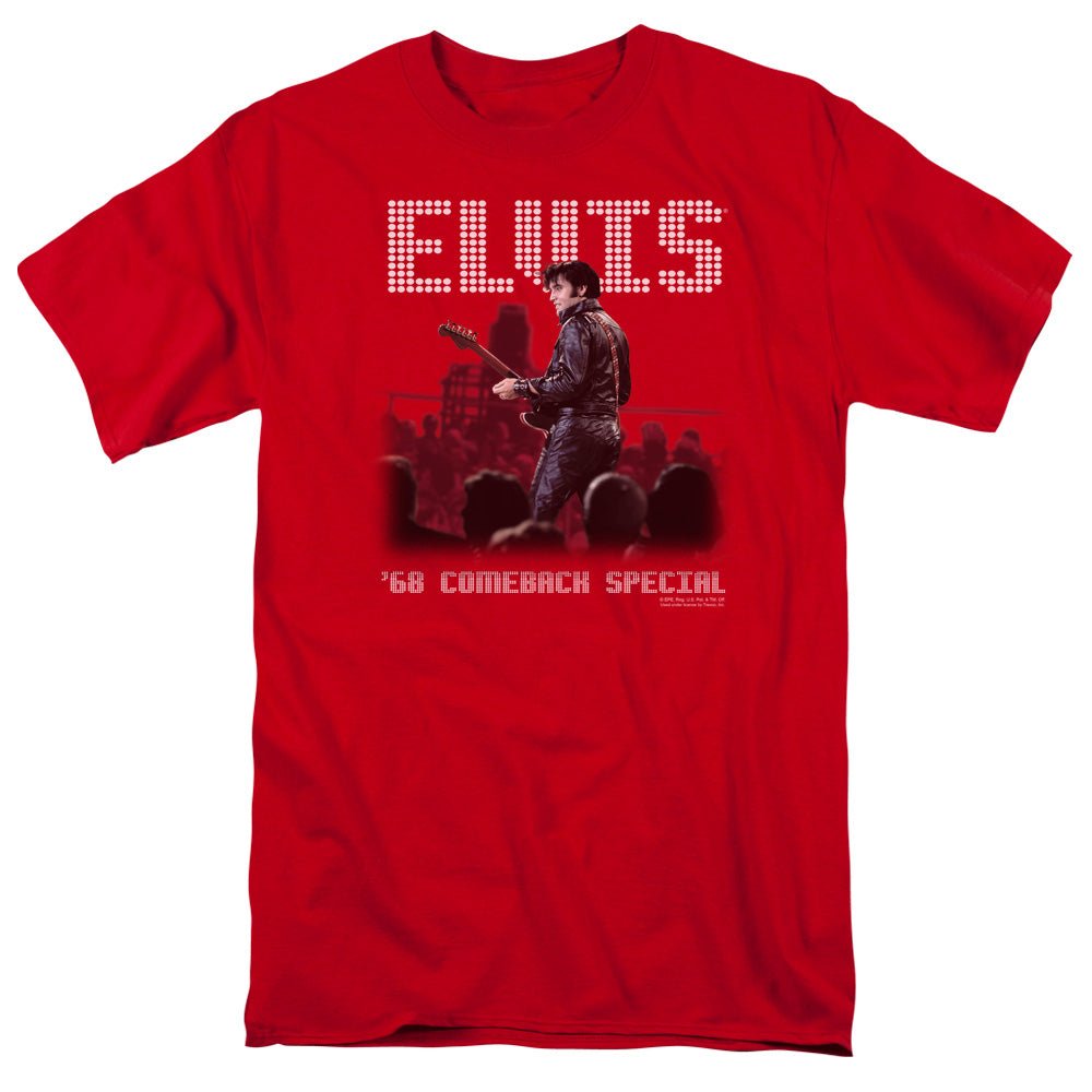 Elvis Presley Return Of The King Mens T Shirt Red Officially Licensed - POPvault