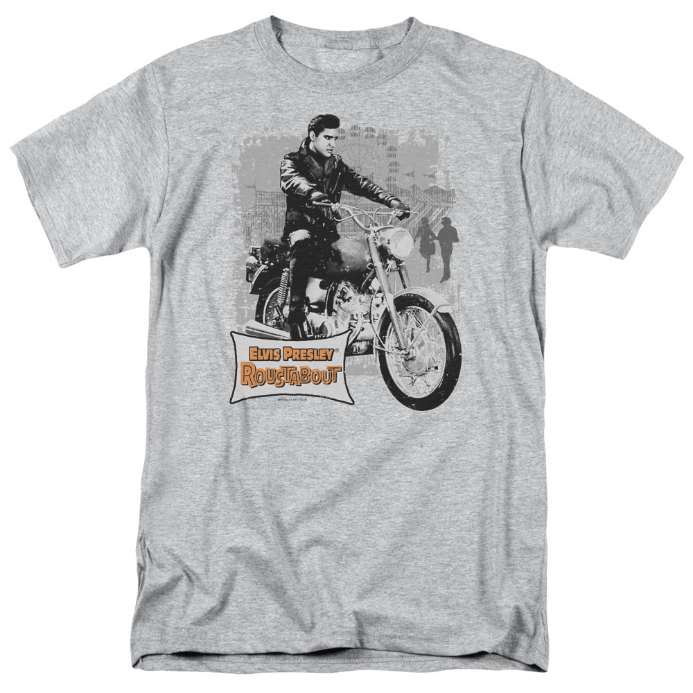 Elvis Presley Roustabout Poster Mens T Shirt Athletic Heather Officially Licensed - POPvault