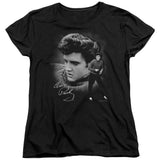 Elvis Presley Sweater Womens T Shirt Black - POPvault
