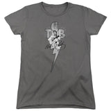 Elvis Presley Tcb Ornate Womens T Shirt Charcoal Officially Licensed - POPvault