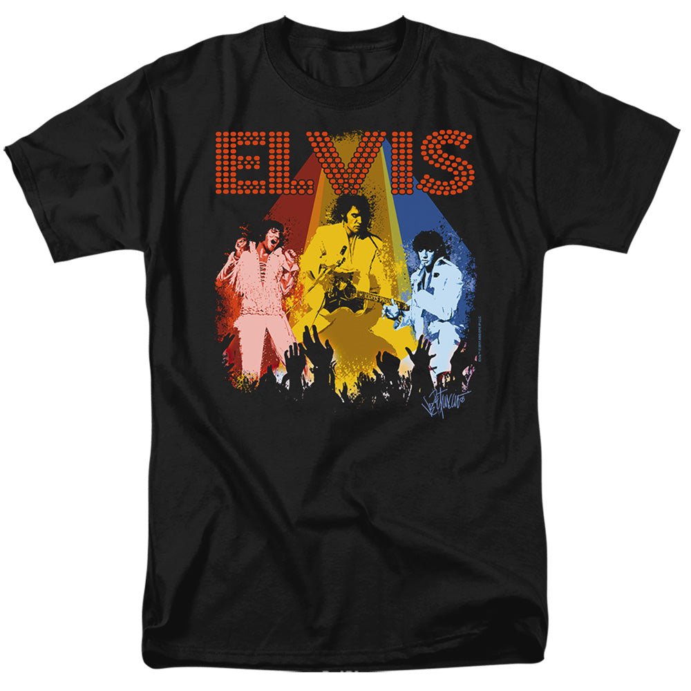Elvis Presley Vegas Remembered Mens T Shirt Black Officially Licensed - POPvault