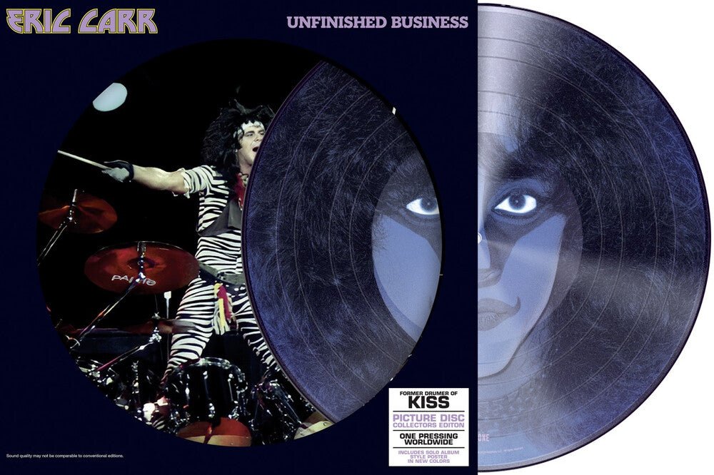 Eric Carr from KISS - Unfinished Business (Pict) (Post) [Remastered] [Reissue] Vinyl Record - POPvault