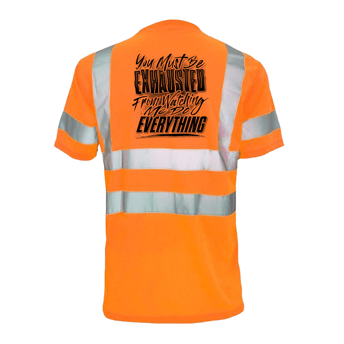 Exhausted - Reflective Safety T-Shirt - POPvault