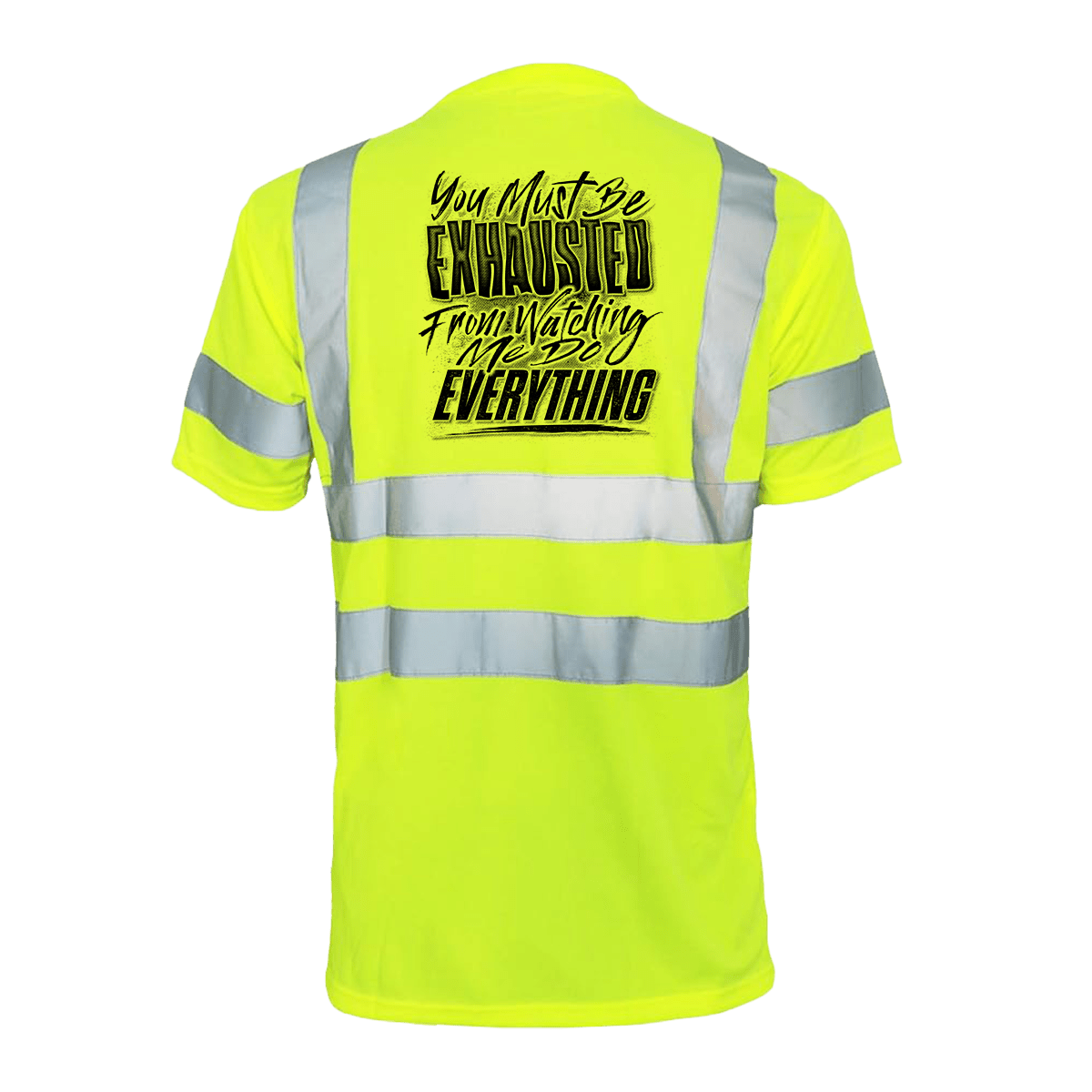 Exhausted - Reflective Safety T-Shirt - POPvault