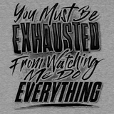 Exhausted - Safety Yellow T-Shirt - POPvault