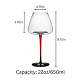 Extra Large Concave Champagne Glasses - 24oz - POPvault