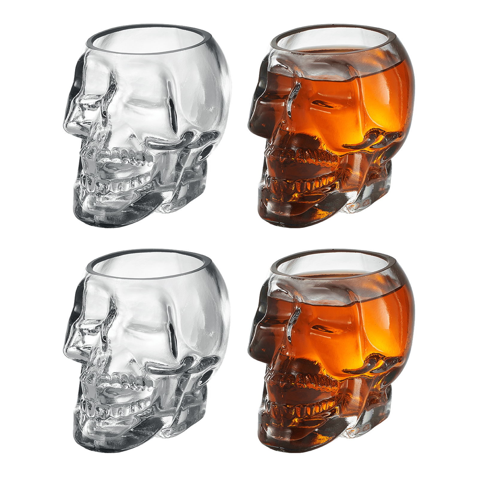 Extra Large Skull 3 Oz. Shot Glasses (Set Of 4) - POPvault