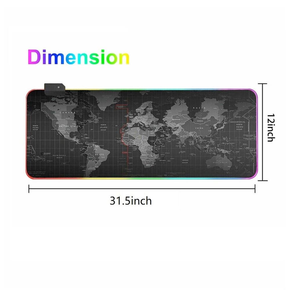 Extra Large World Map Gaming Mouse Pad - POPvault