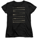 Fantastic Beasts 2 Wands Womens T Shirt Black Officially Licensed - POPvault