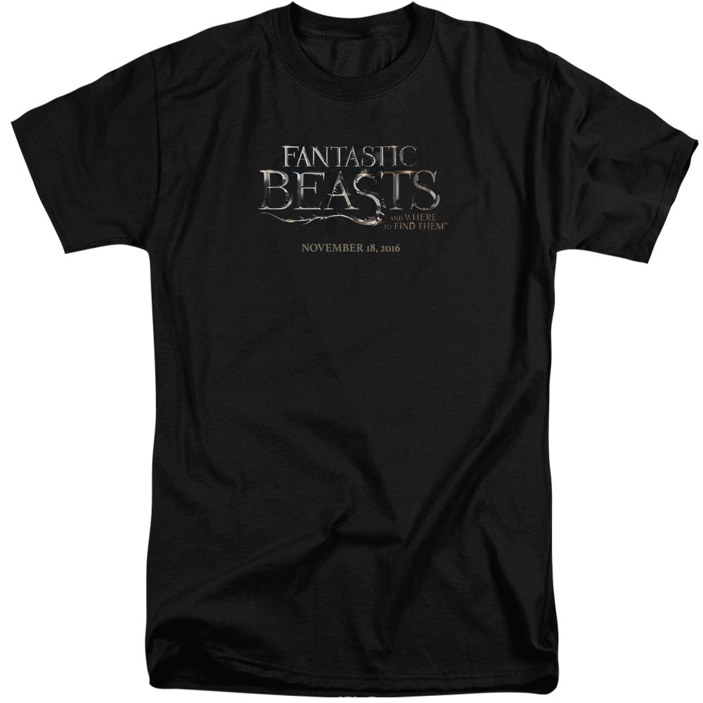 Fantastic Beasts Logo Mens Tall T Shirt Black Officially Licensed - POPvault