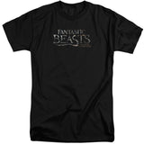 Fantastic Beasts Logo Mens Tall T Shirt Black Officially Licensed - POPvault