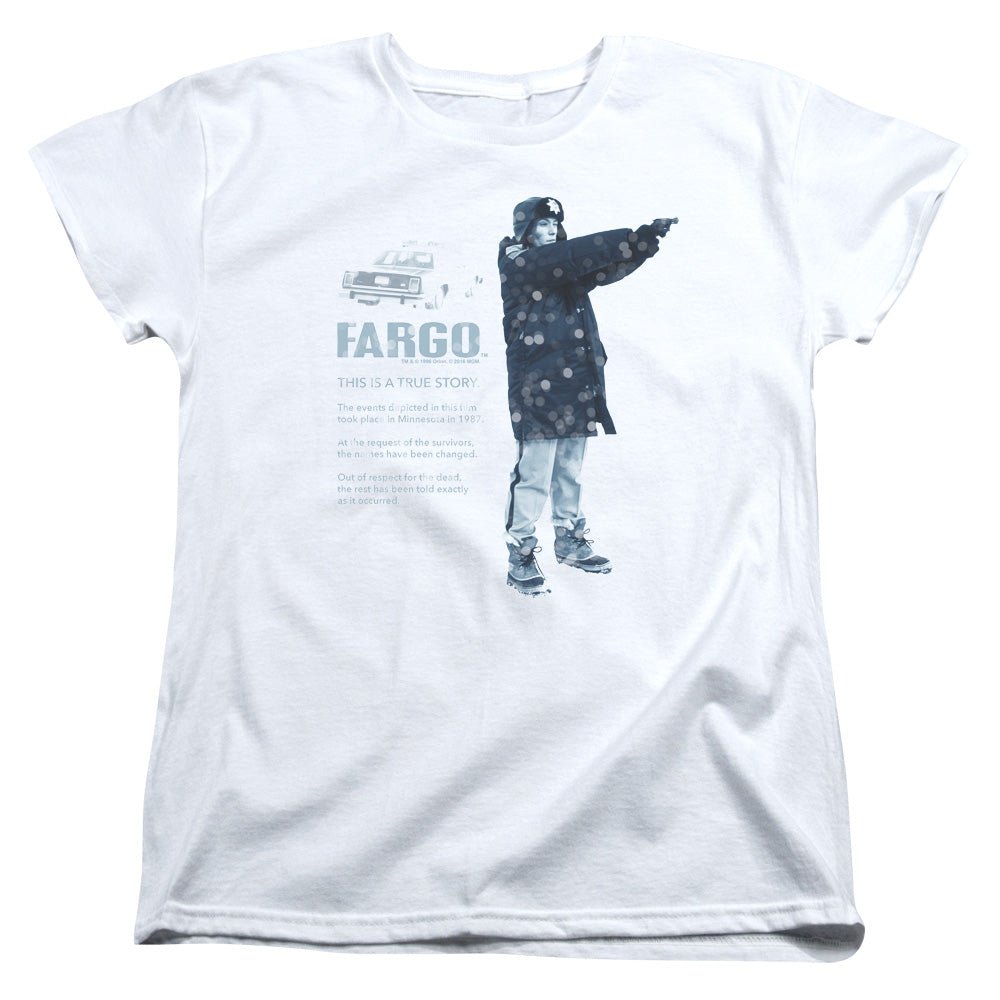 Fargo This Is A True Story Womens T Shirt White Officially Licensed - POPvault