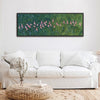 Flamingos Flying Over Emerald Ocean Art Print Canvas Art - Canvas Print