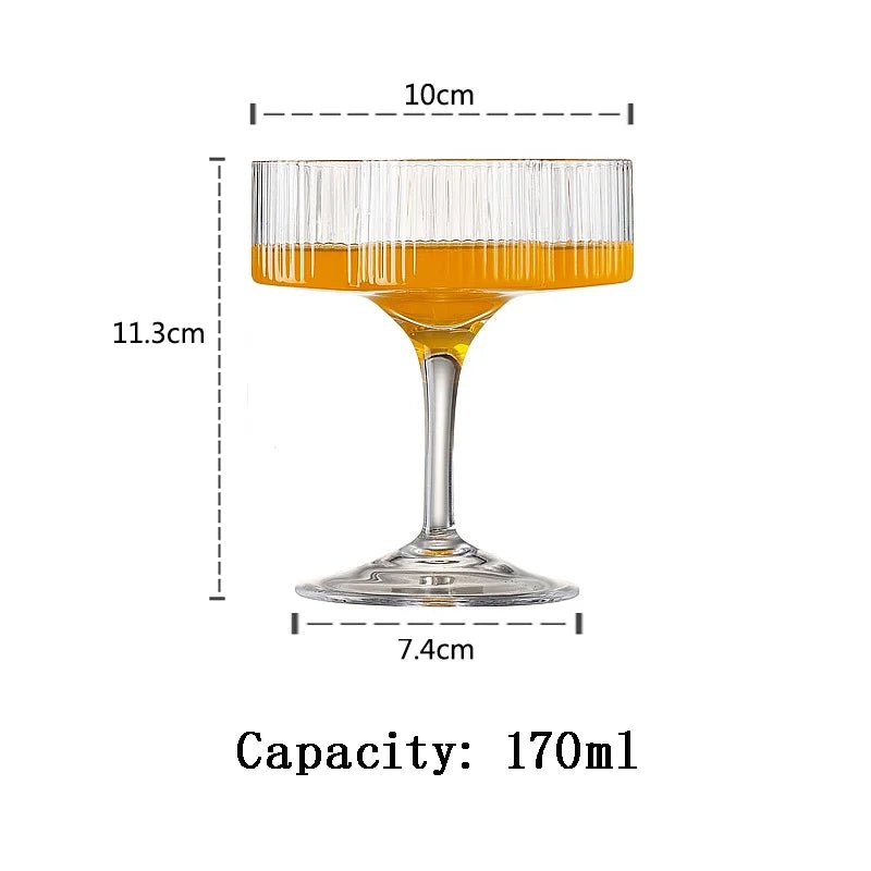 Flower Shaped Ribbed Drinking Glass - 2 Piece Set - POPvault