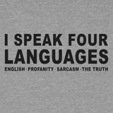 Four Languages - Safety Yellow Hi - Vis T-Shirt - POPvault