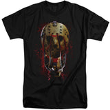 Freddy Vs Jason Mask And Claws Mens Tall T Shirt Black Officially Licensed - POPvault