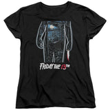Friday The 13th 13th Poster Womens T Shirt Black Officially Licensed - POPvault