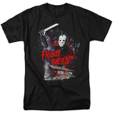Friday The 13Th Cabin Mens T Shirt Black Officially Licensed - POPvault