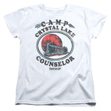 Friday The 13th Camp Counselor Womens T Shirt White Officially Licensed - POPvault