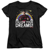 Friday The 13th Follow Your Dreams Womens T Shirt Black Officially Licensed - POPvault