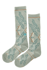 Fringe Tucumcari Gray Performance Socks - POPvault - Buddify - coming soon - fringe socks