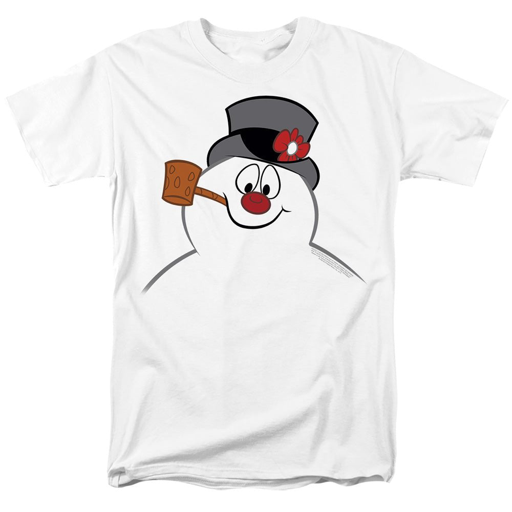 Frosty The Snowman Frosty Face Mens T Shirt White Officially Licensed - POPvault