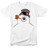 Frosty The Snowman Frosty Face Mens T Shirt White Officially Licensed - POPvault