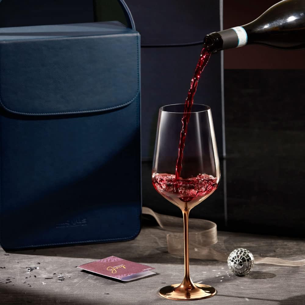 Full - Bottle Premium Artisan Copper Wine Glasses (750 mL / 25 fl. oz) - POPvault