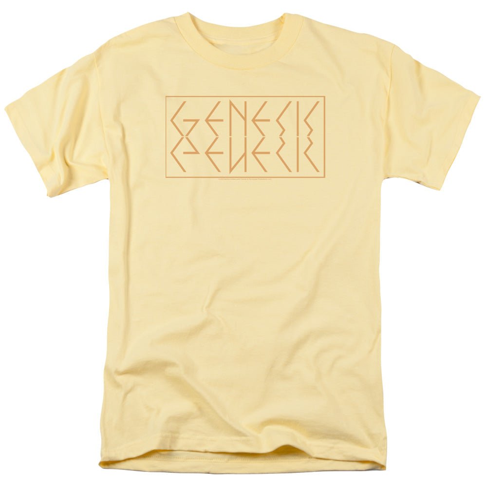 Genesis Mirror Logo Mens T Shirt Yellow - POPvault