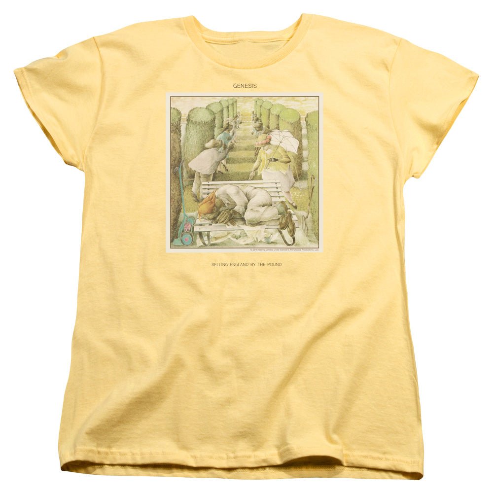 Genesis Selling England Womens T Shirt Yellow - POPvault