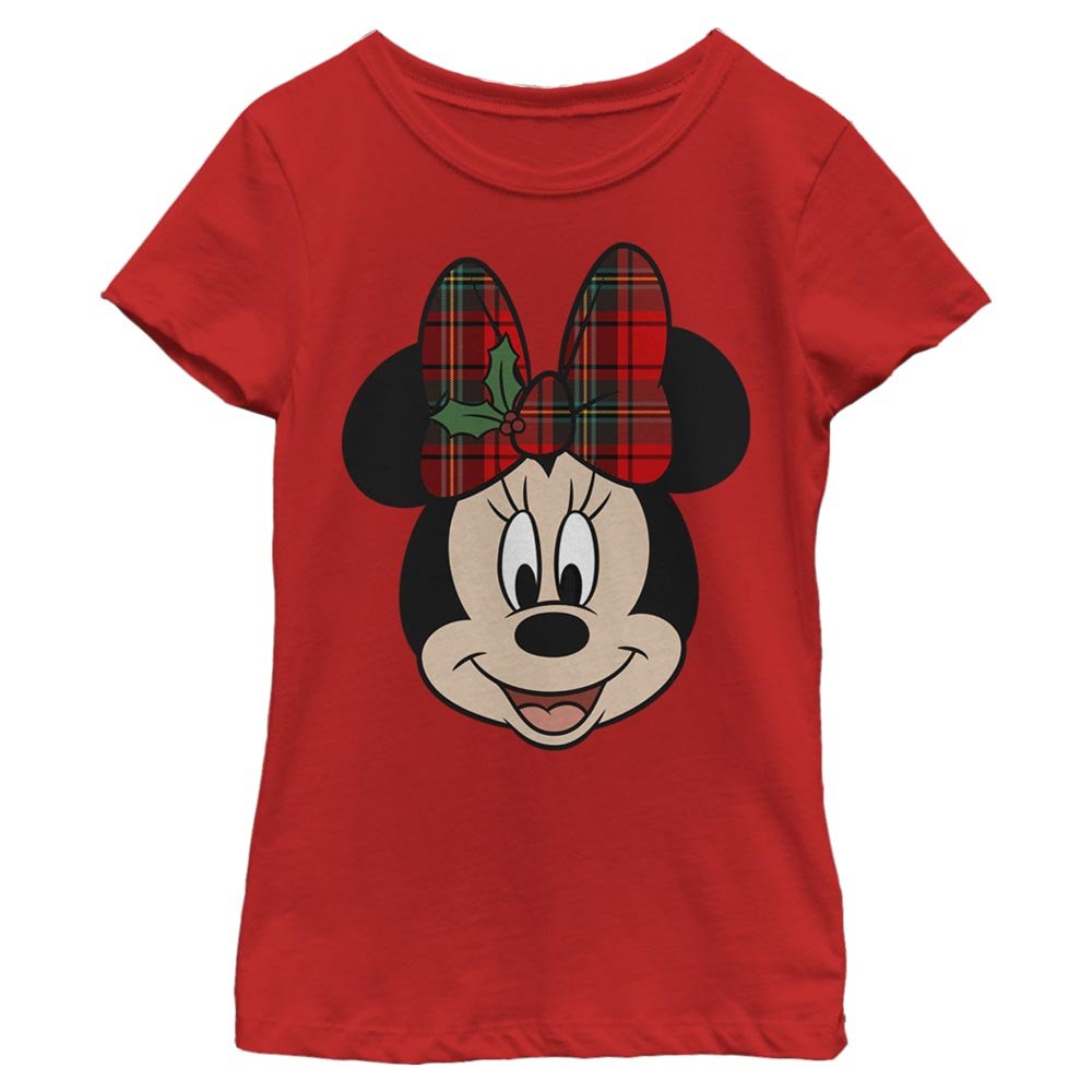 Girl's Disney Big Minnie Holiday T-Shirt - POPvault