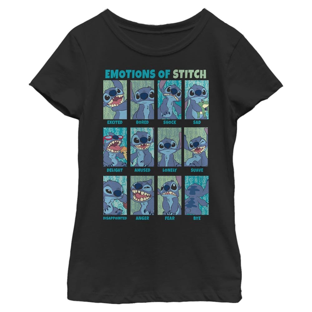 Girl's Disney Stitch Emotion T-Shirt - POPvault