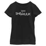 Girl's Marvel She Hulk White Logo T-Shirt - POPvault