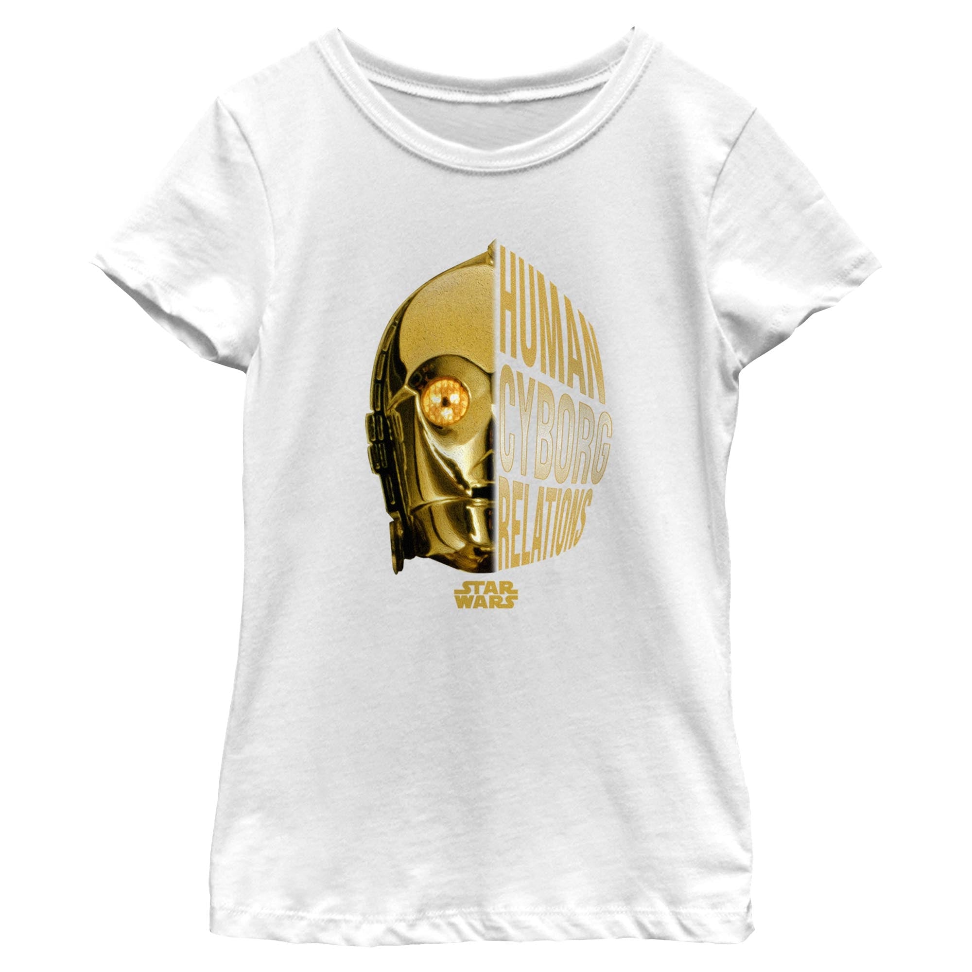 Girl's Star Wars C3Po Dark Split T-Shirt - POPvault